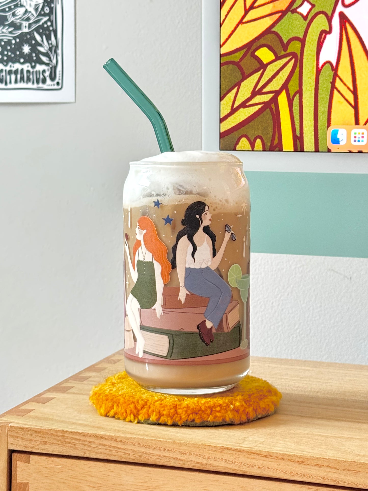 Practical Magic Iced Coffee Glass | Witchy Book Shelf