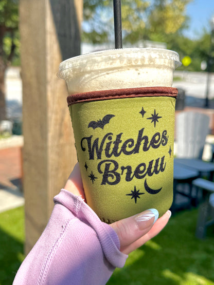 Witches Brew Iced Coffee Sleeve | Witchy Spooky Season