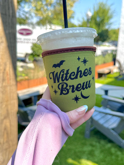 Witches Brew Iced Coffee Sleeve | Witchy Spooky Season