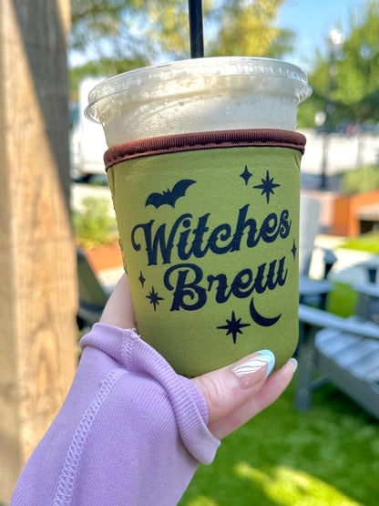 Witches Brew Iced Coffee Sleeve | Witchy Spooky Season