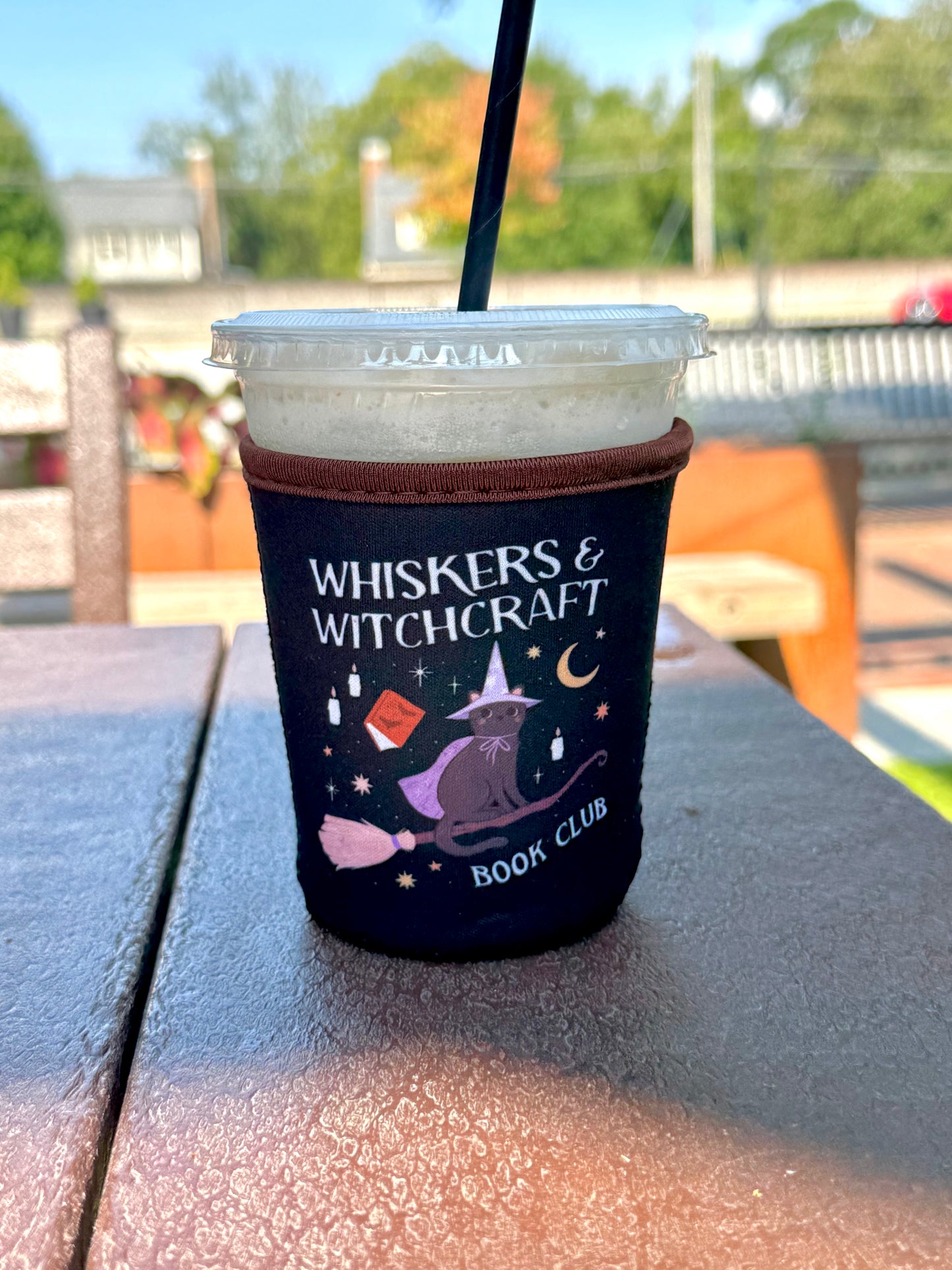 Whiskers & Witchcraft Iced Coffee Sleeve | Witchy Bookish