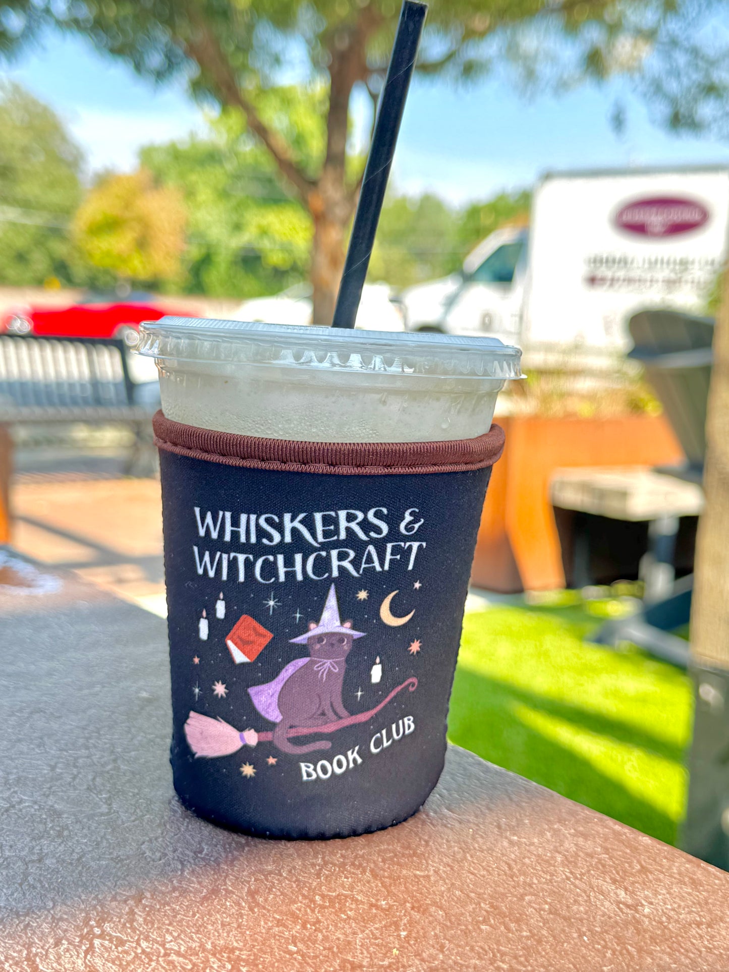 Whiskers & Witchcraft Iced Coffee Sleeve | Witchy Bookish