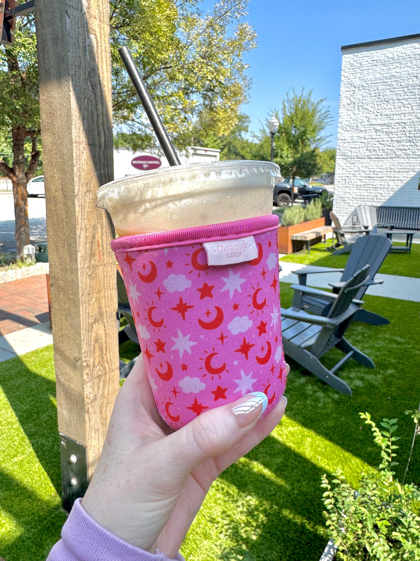 Celestial Moon & Star Iced Coffee Sleeve