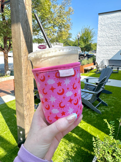 Celestial Moon & Star Iced Coffee Sleeve