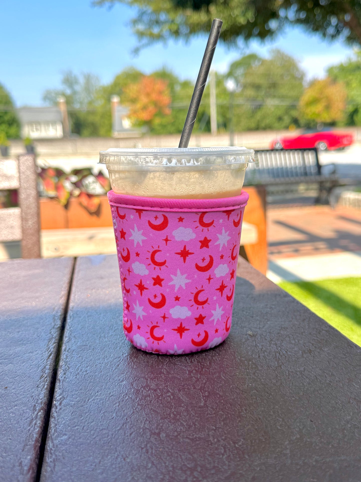 Celestial Moon & Star Iced Coffee Sleeve