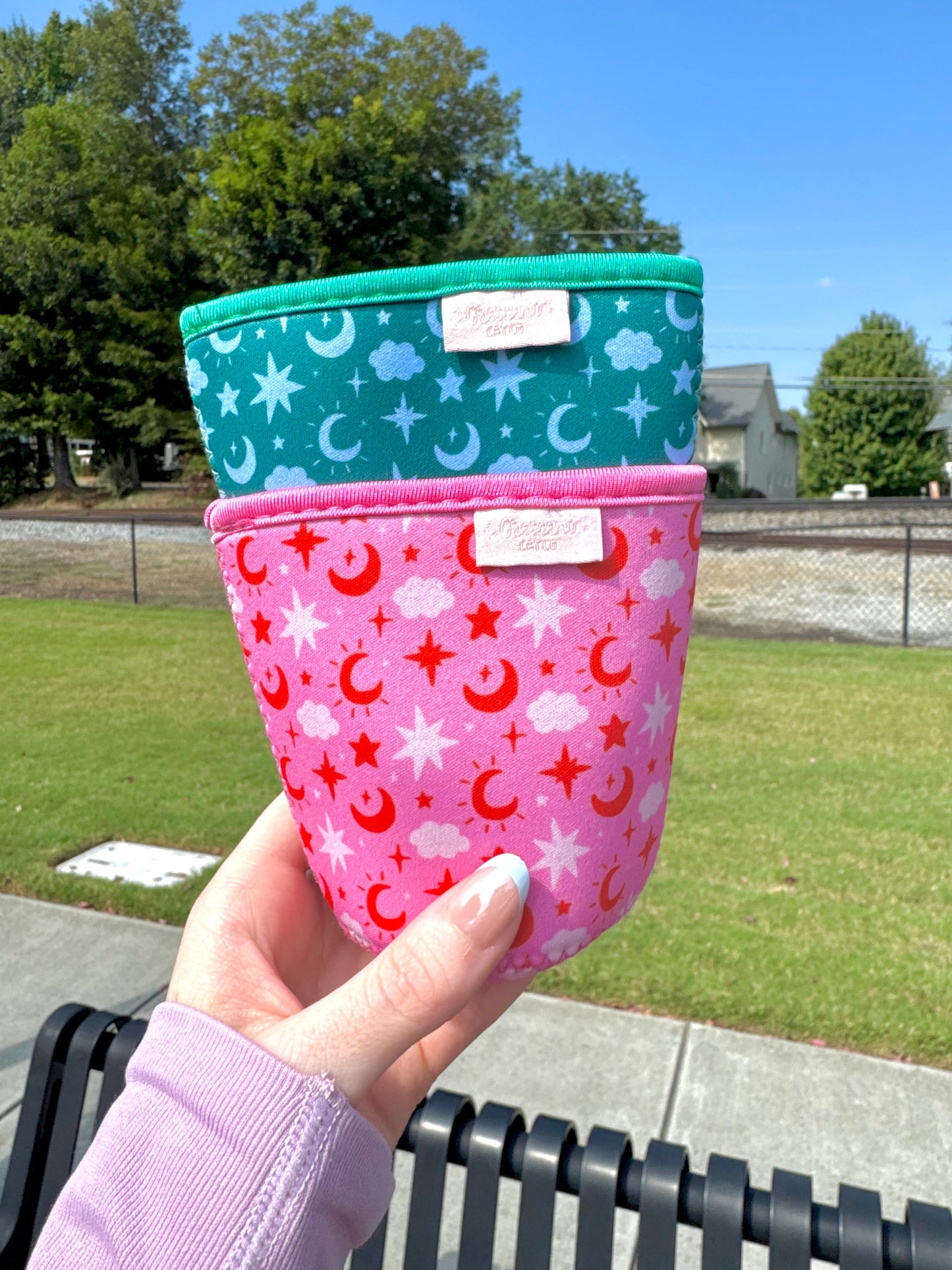 Celestial Moon & Star Iced Coffee Sleeve