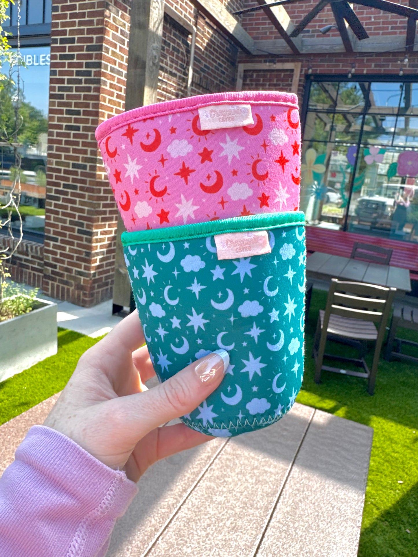 Celestial Moon & Star Iced Coffee Sleeve