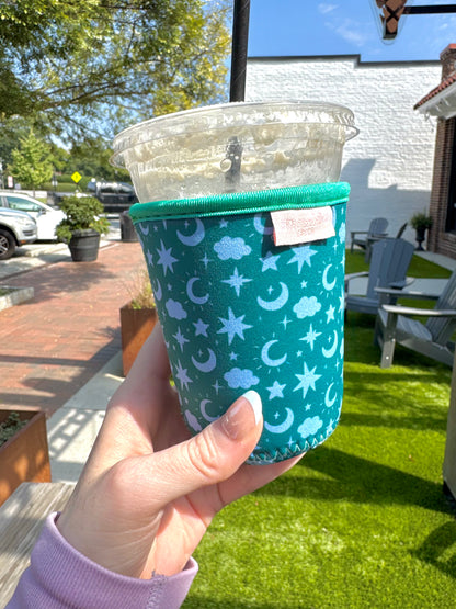 Celestial Moon & Star Iced Coffee Sleeve