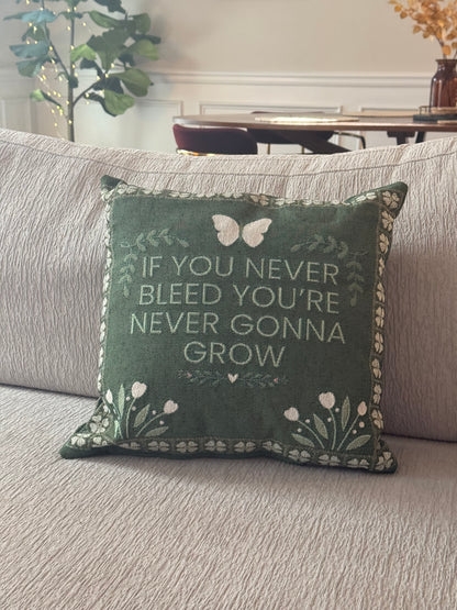 Folklore Garden Woven Pillow