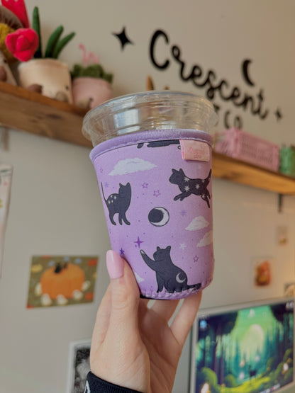 Lunar Cats Iced Coffee Sleeve