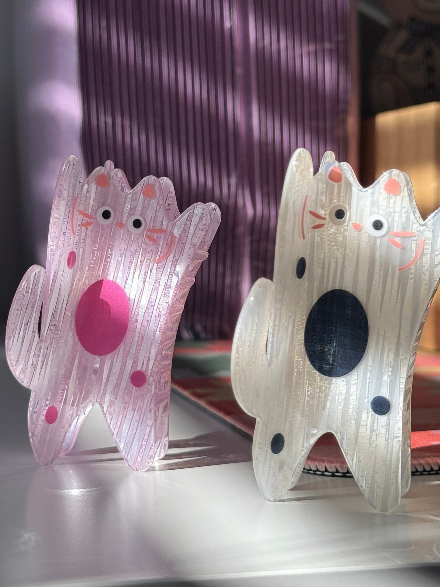 Whimsical Cat Claw Clips