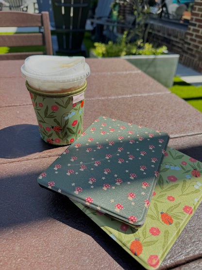 Lady Bug Garden Iced Coffee Sleeve