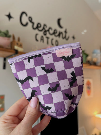 Its freakin bats checkered Iced Coffee Sleeve