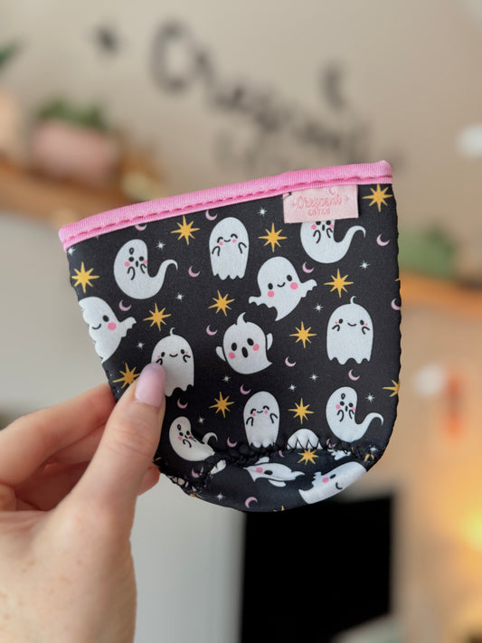 Spooky Cute Ghostie Iced Coffee Sleeve