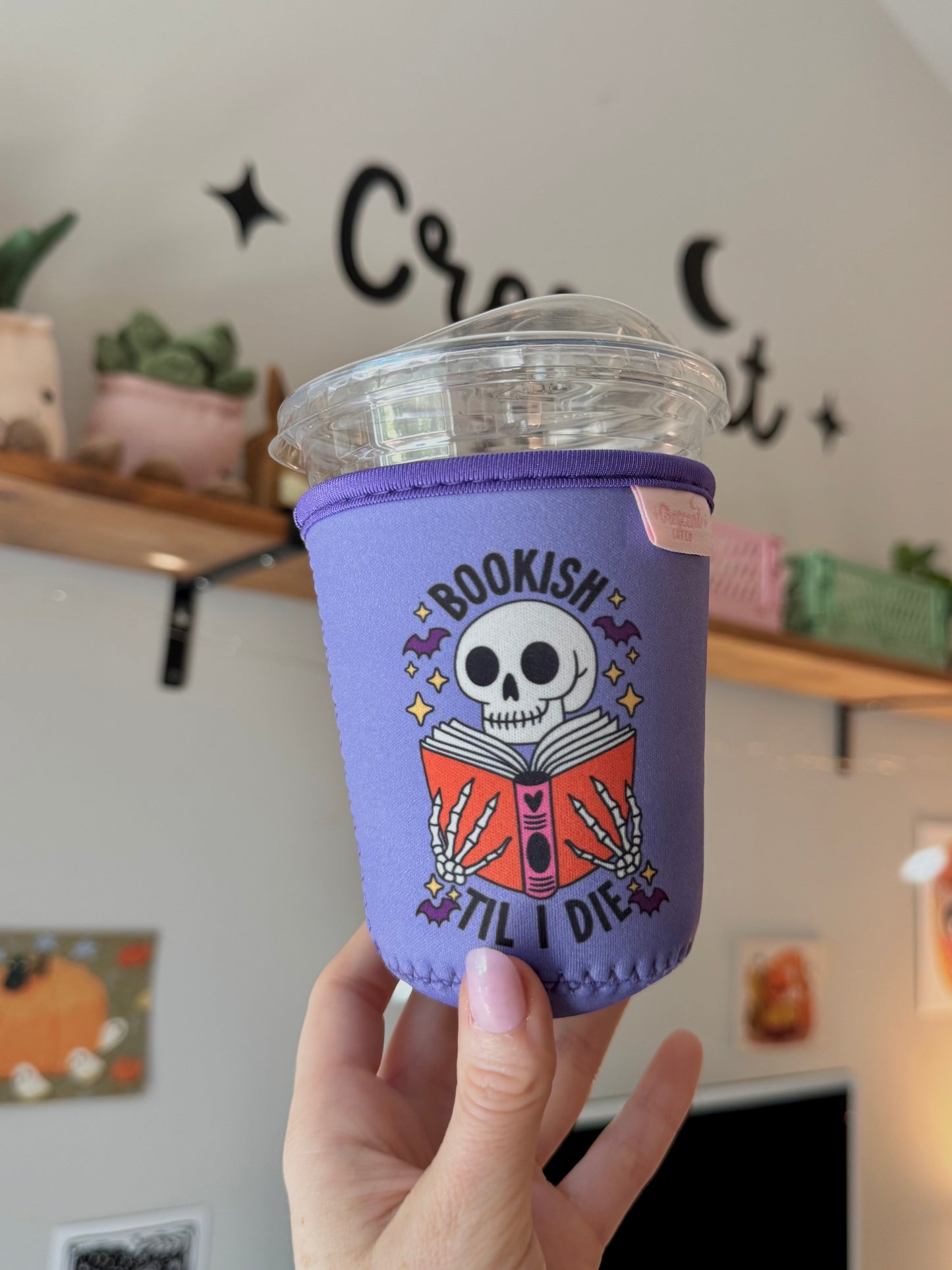 Bookish Till I Die Iced Coffee Sleeve
