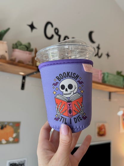 Bookish Till I Die Iced Coffee Sleeve