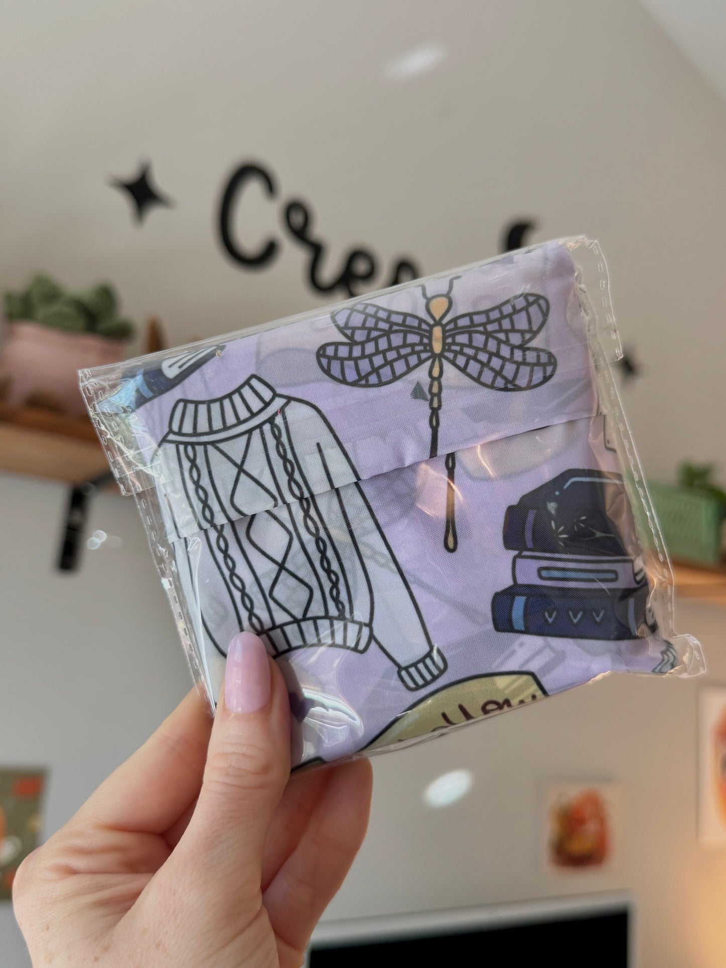 Stars Hollow Reusable Shopping Bag, Fold Up Pouch