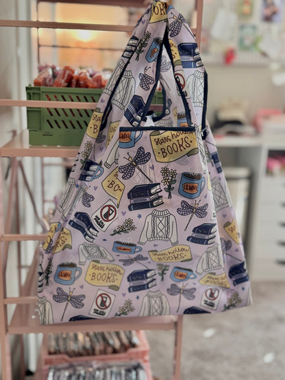 Stars Hollow Reusable Shopping Bag, Fold Up Pouch