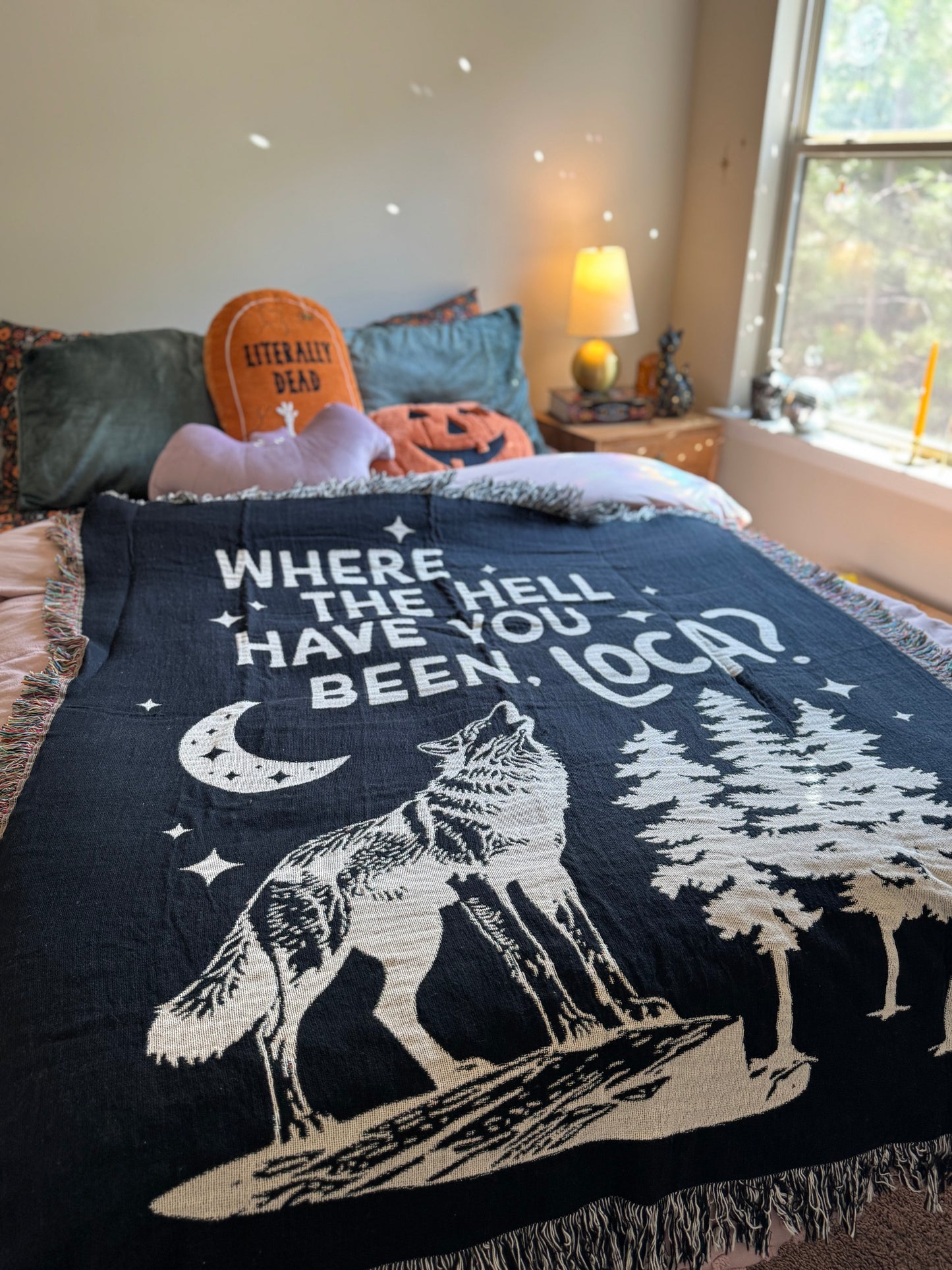 Where the hell have you been, Loca Woven Blanket -  Vampire Saga Merch