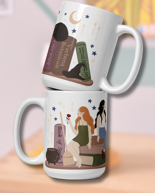 Practical Magic Coffee Mug | Witchy Book Shelf