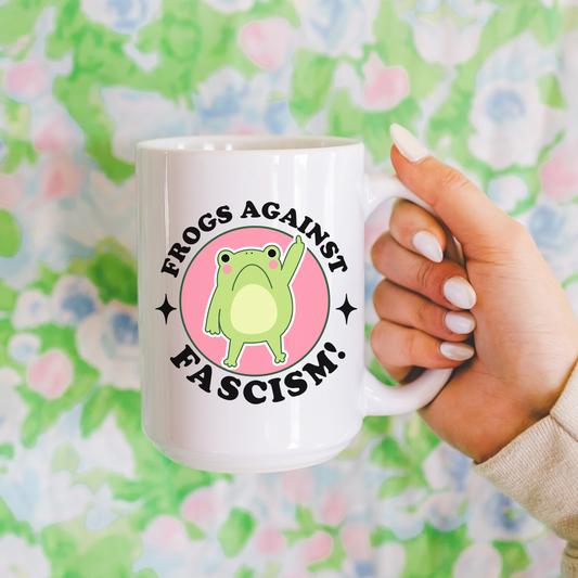 Frogs Against Fascism Coffee Mug