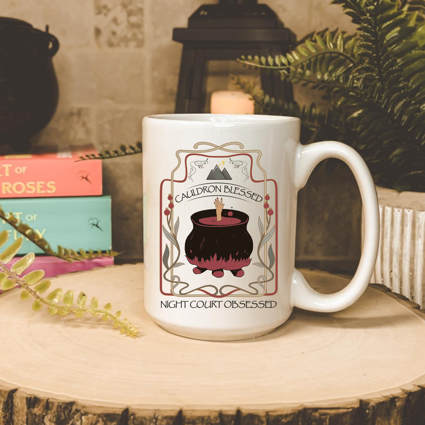 Cauldron Blessed Night Court Obsessed ACOTAR Mug | Officially Licensed SJM Merch