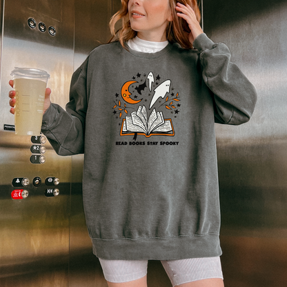 Read Books Stay Spooky Bookish Halloween Crewneck