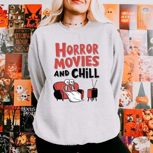 Horror Movies and Chill Halloween Lover Sweatshirt