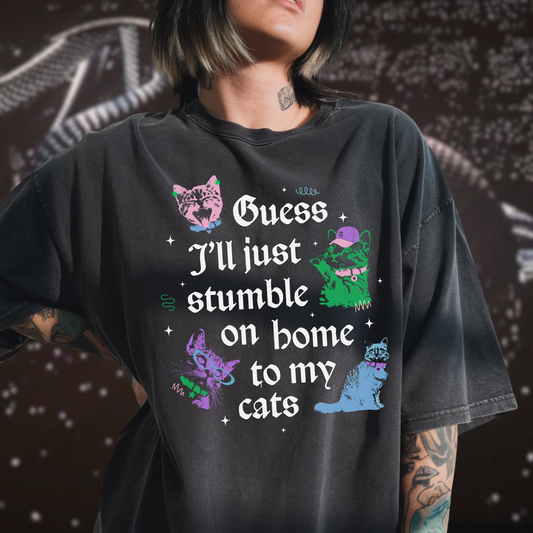 Gorgeous Stumble On Home to My Cats Shirt