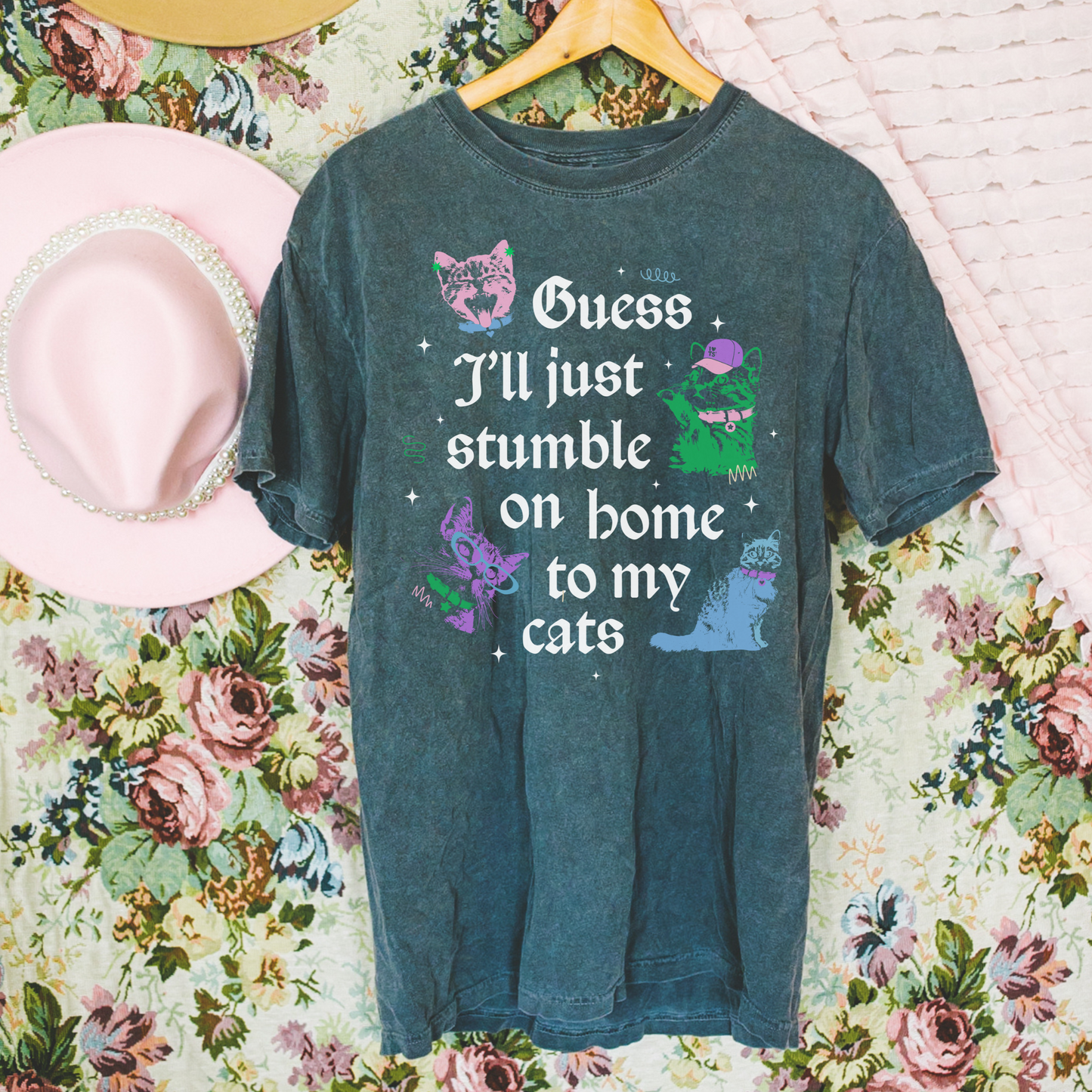 Gorgeous Stumble On Home to My Cats Shirt