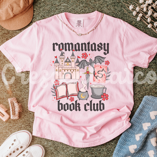 Romantasy Blook Club Tshirt, Front Design