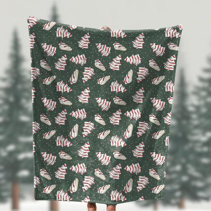 Christmas Tree Cakes Holiday Plush Blanket