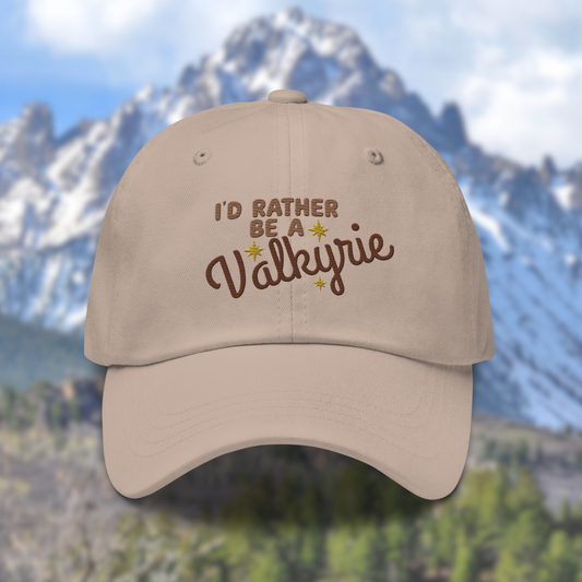 I'd Rather be a Valkyrie ACOTAR Hat, Bookish Dad Hat