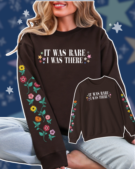 It was rare I was there surprise song piano sweatshirt