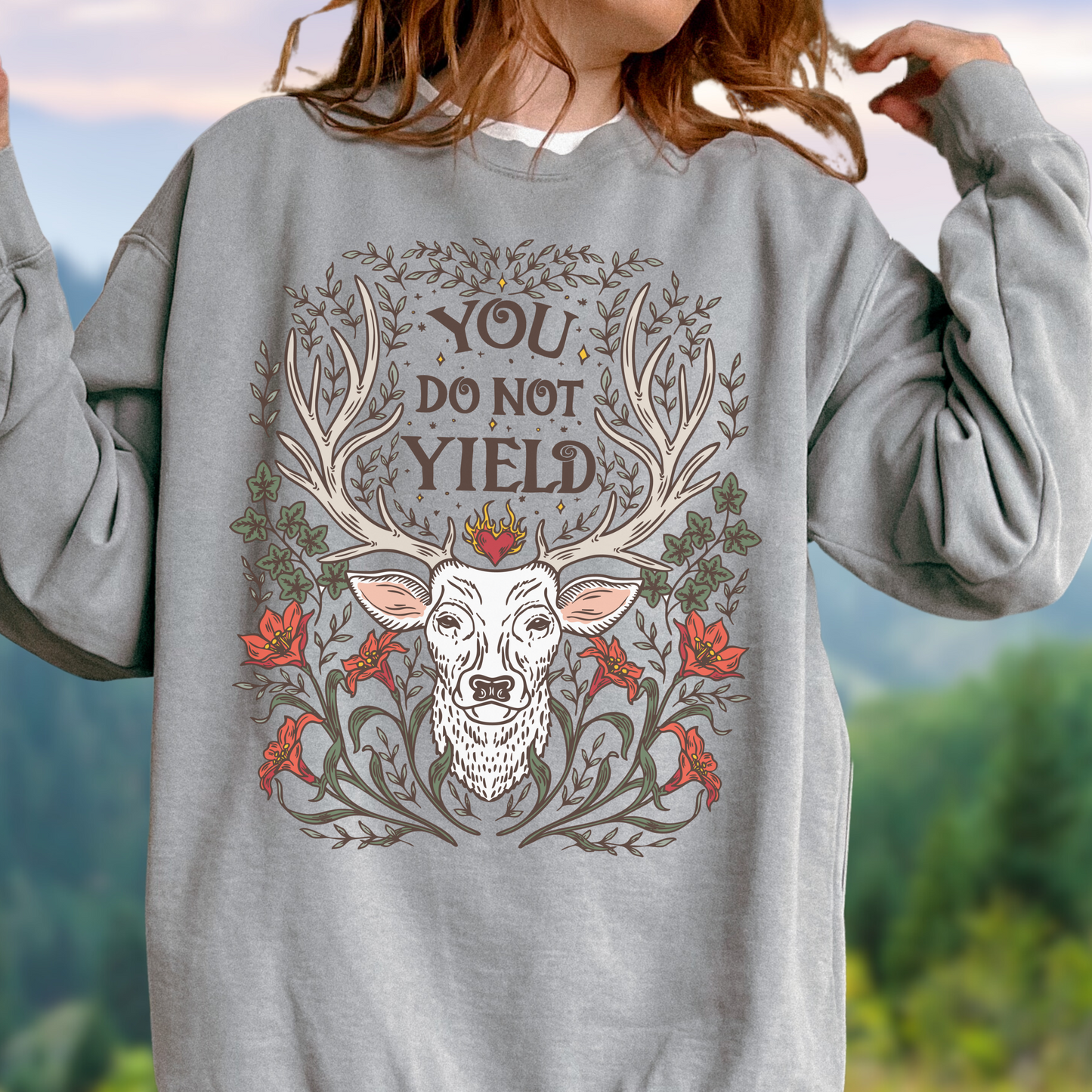 You Do Not Yield Kingdom Of Ash Comfort Colors Sweatshirt | Officially Licensed SJM TOG Merch