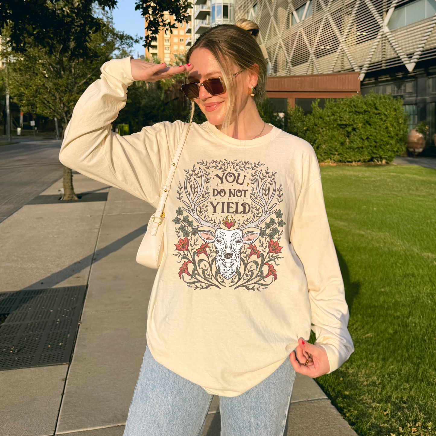 You Do Not Yield LONG SLEEVE  T-Shirt | Offially Licneced SJM Merch