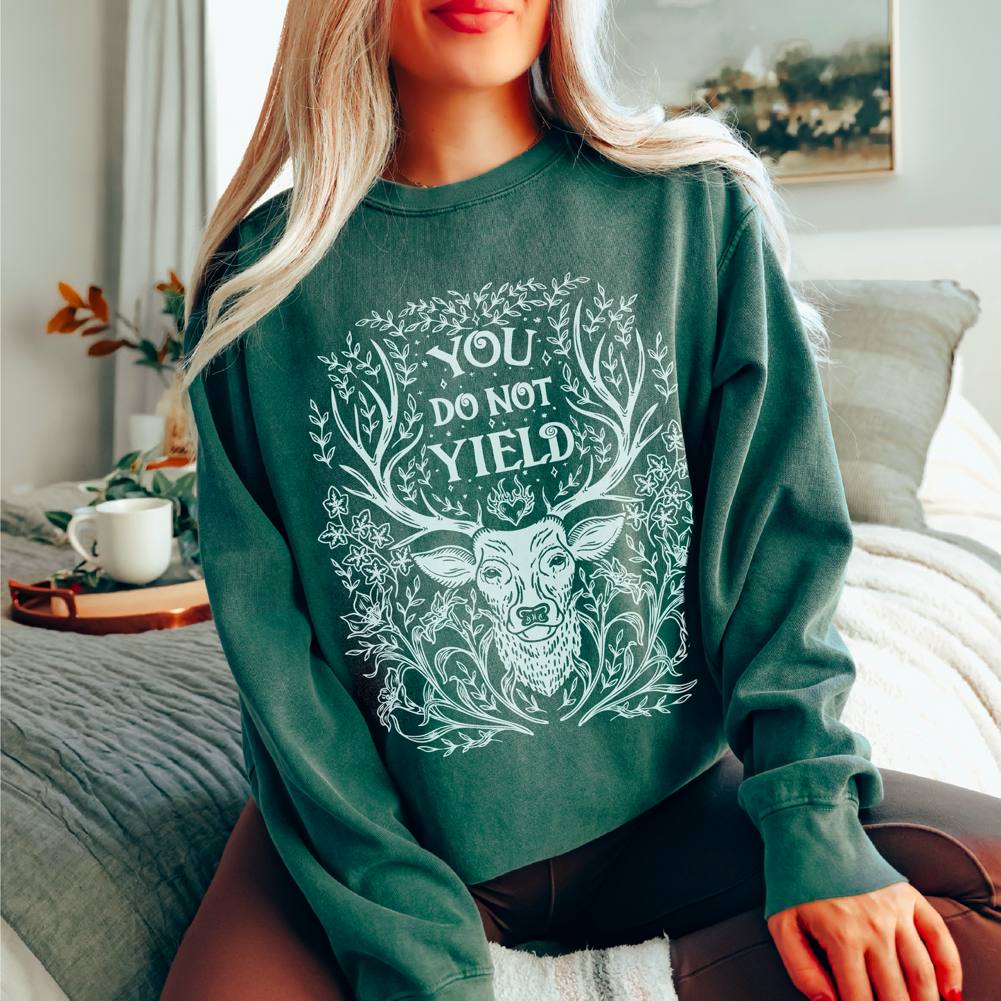 You Do Not Yield Kingdom Of Ash Comfort Colors Sweatshirt | Officially Licensed SJM TOG Merch