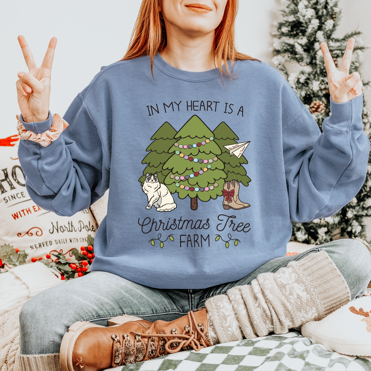 Christmas Tree Farm Holiday Crewneck, Taylor Christmas Sweatshirt, Taylor Fan Gifts, Holiday Party Outfit