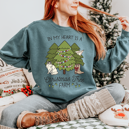 Christmas Tree Farm Holiday Crewneck, Taylor Christmas Sweatshirt, Taylor Fan Gifts, Holiday Party Outfit