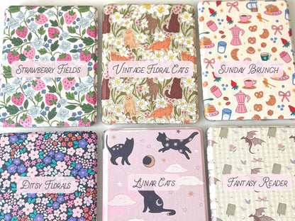 Kindle Case with Clear Back, E-Reader Accessoires, Bookish Gifts, Cute Kindle Case with Hand Strap
