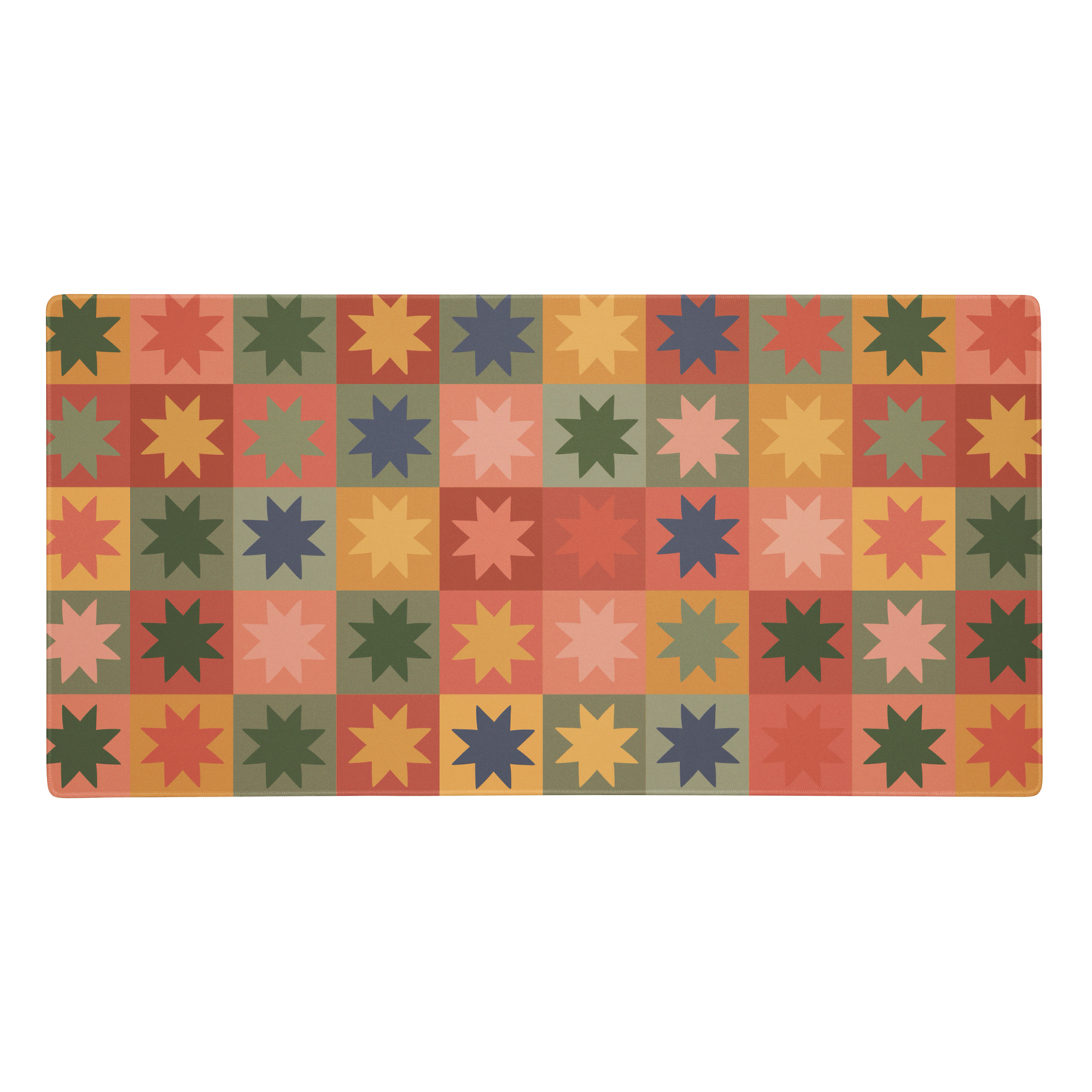 Quilted A Retro Desk Mat, Gaming mouse pad