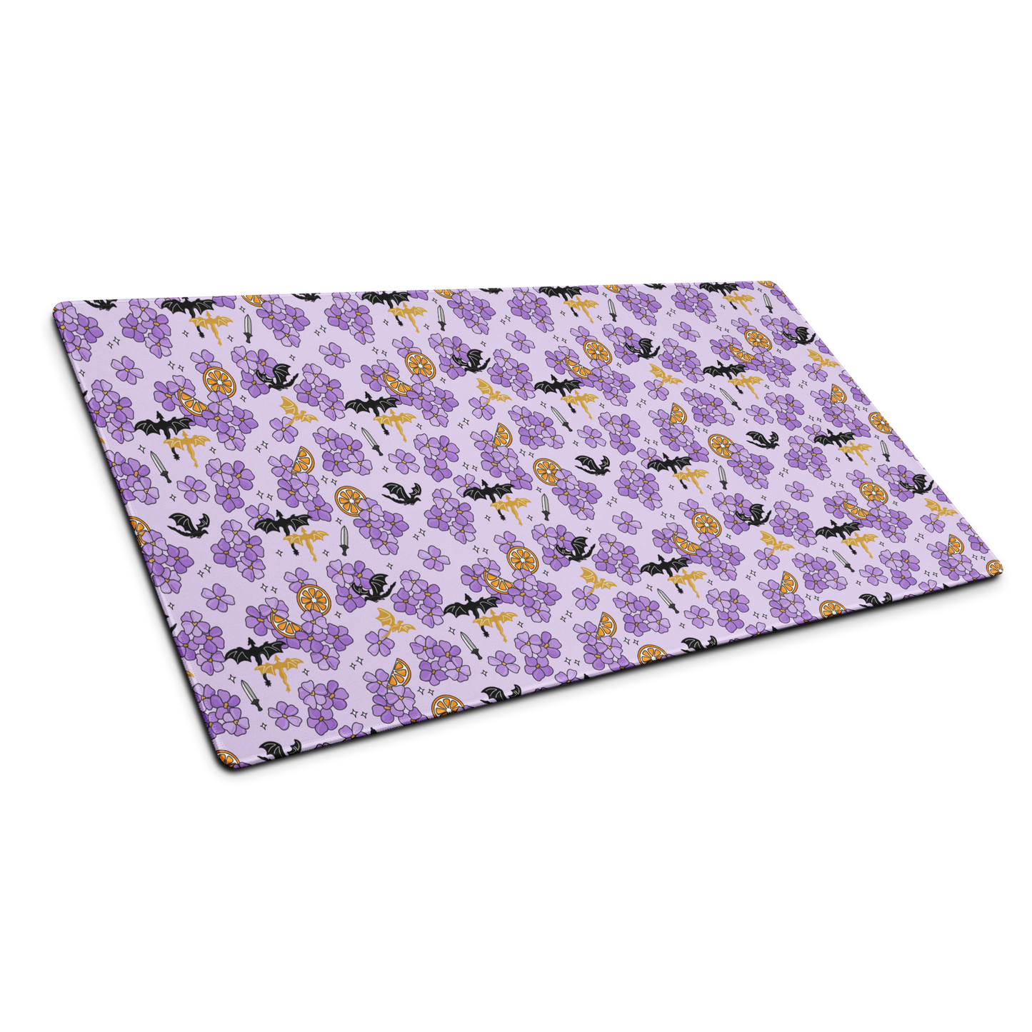 Violet Dragon Rider Gaming Mouse Pad