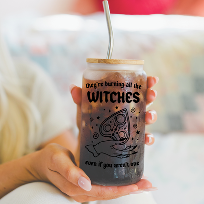 They're Burning All the Witches Rep Iced Coffee Glass