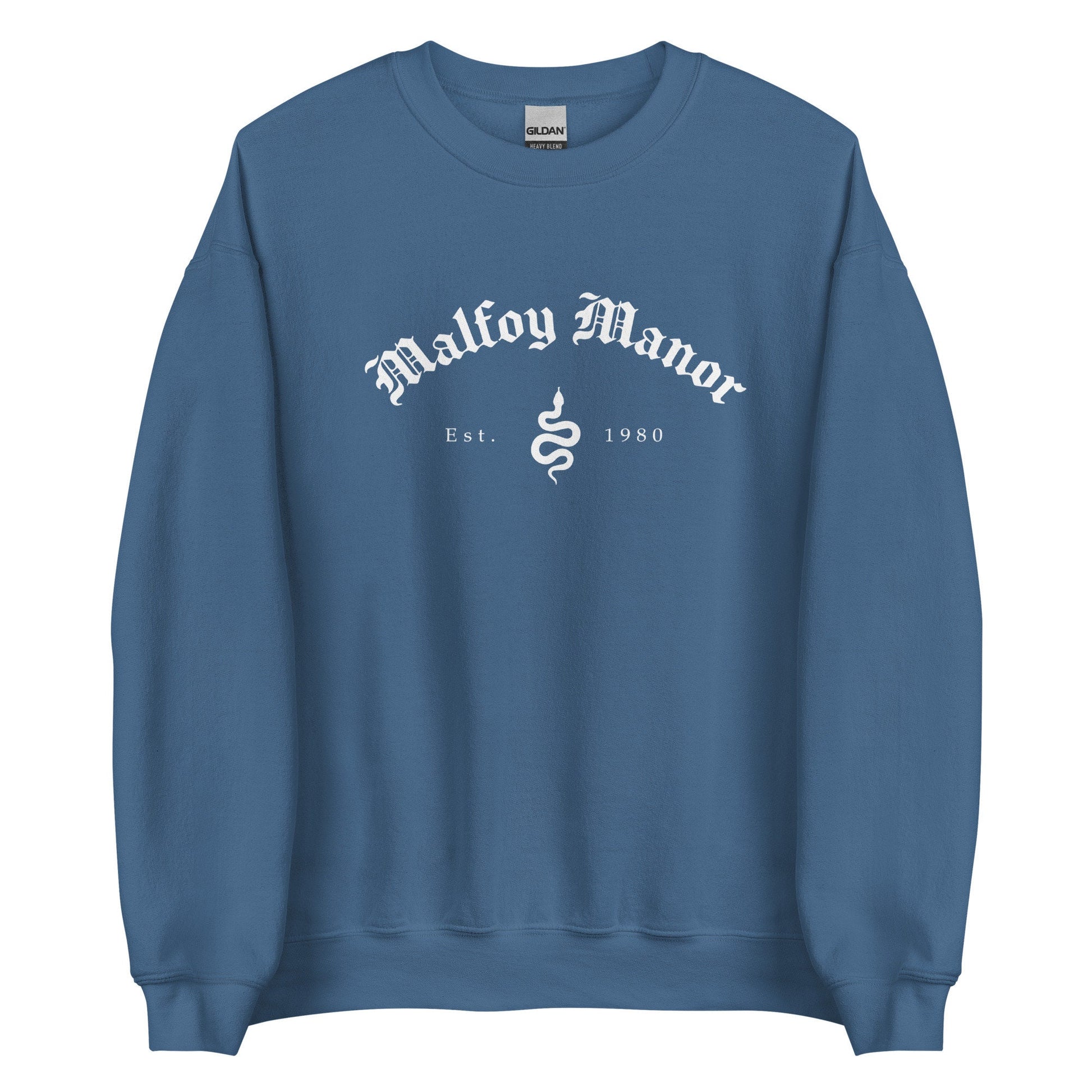 Malfoy Manor Sweatshirt | Draco fan Gifts | HP House of Snake Apparel | Wizard Books Merch | Wizarding Fandom Bookish Gift | Book Boyfriend