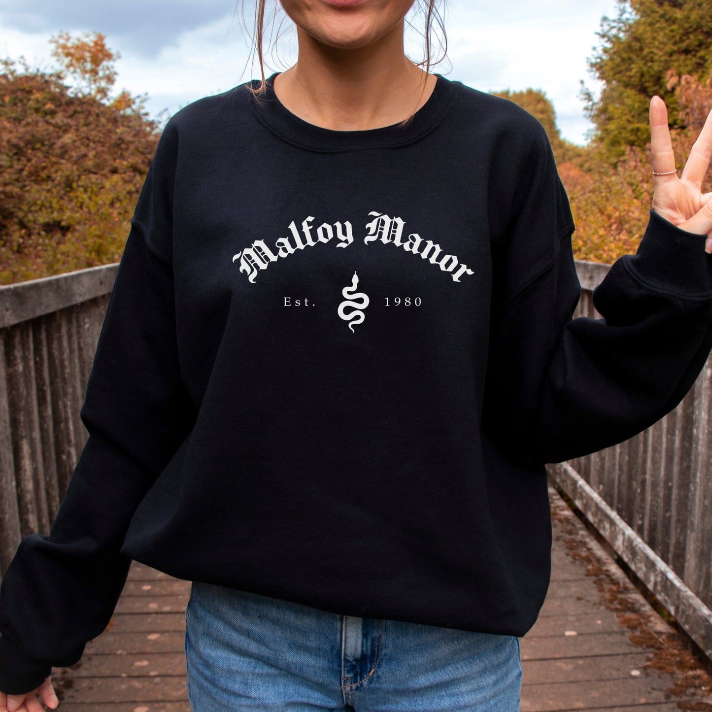 Malfoy Manor Sweatshirt | Draco HP House of Snake Shirt | Wizard Books Merch Wizarding Fandom Bookish Gift | Morally Grey Book Boyfriend