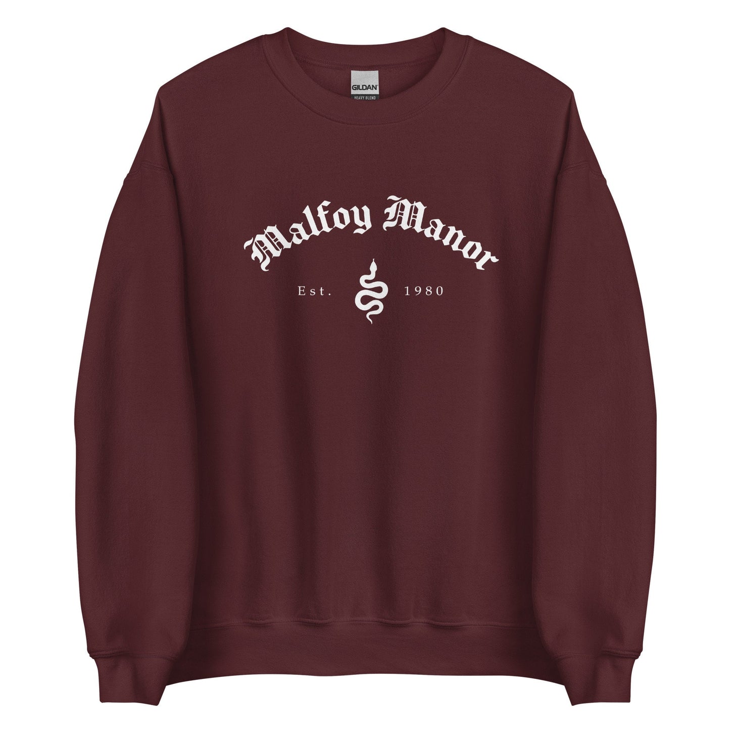 Malfoy Manor Sweatshirt | Draco fan Gifts | HP House of Snake Apparel | Wizard Books Merch | Wizarding Fandom Bookish Gift | Book Boyfriend