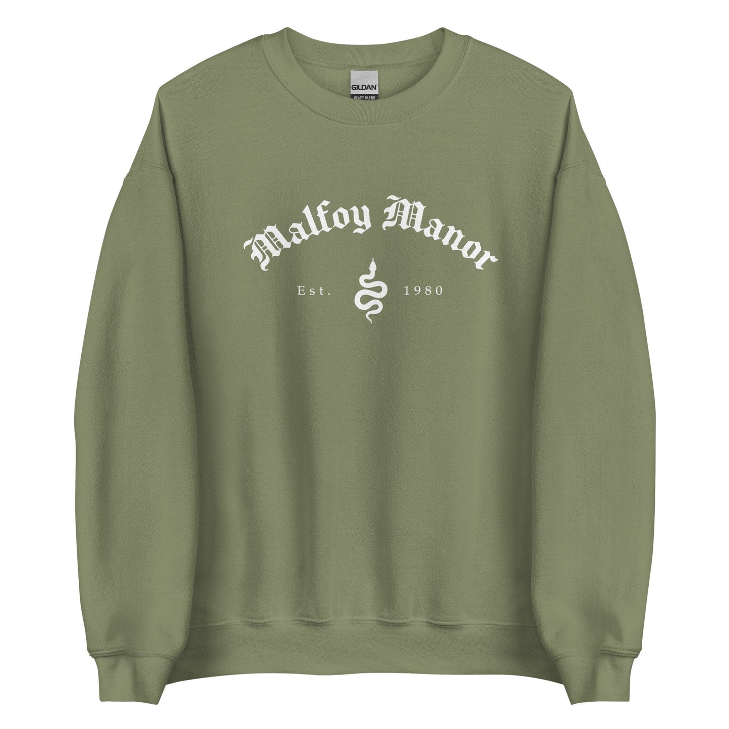 Malfoy Manor Sweatshirt | Draco fan Gifts | HP House of Snake Apparel | Wizard Books Merch | Wizarding Fandom Bookish Gift | Book Boyfriend