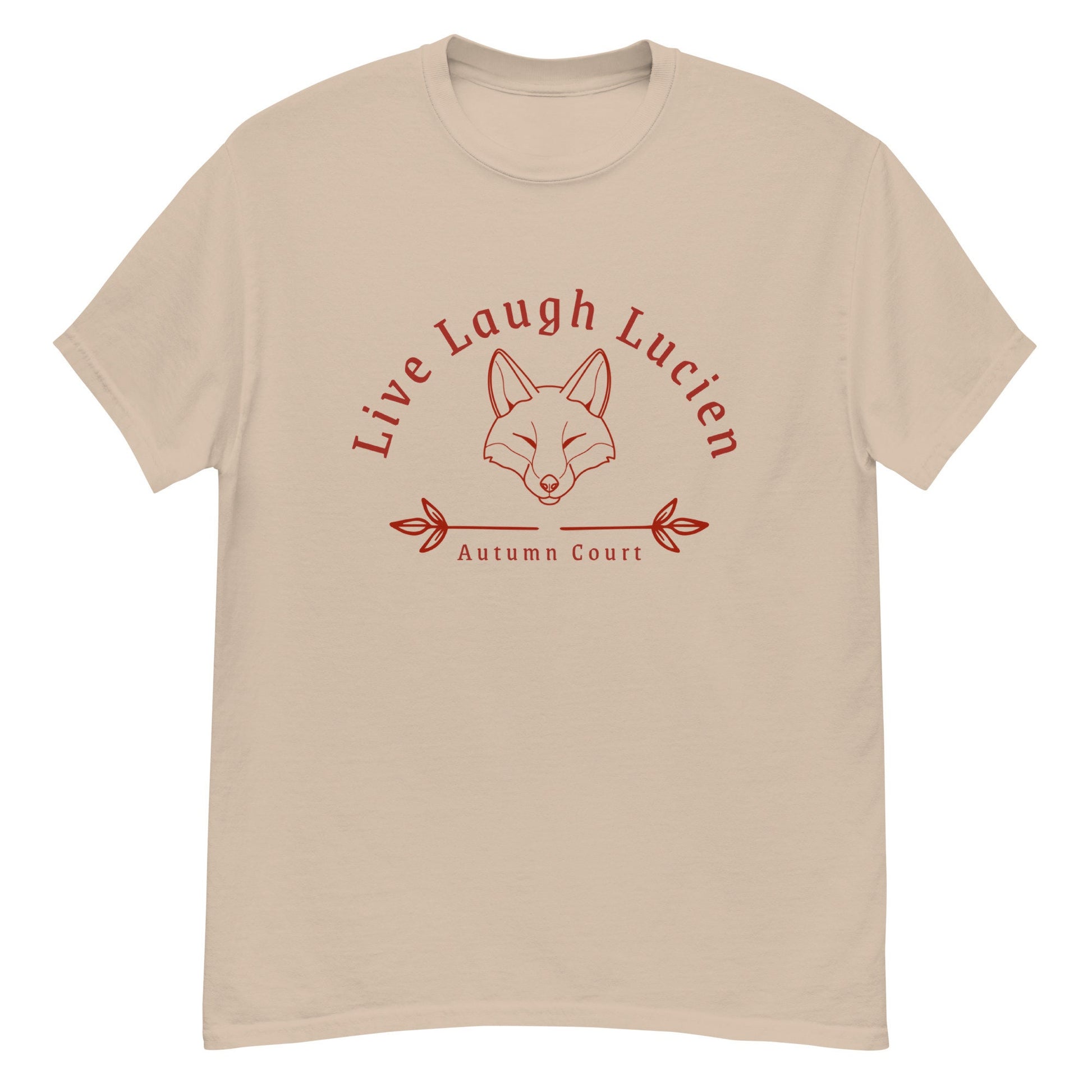 Live Laugh Lucien T Shirt | ACOTAR Merch | SJM Fan Gifts | Autumn Court Fox Boy Fan Club | Subtle Bookish Merch Booktok Bookstagram