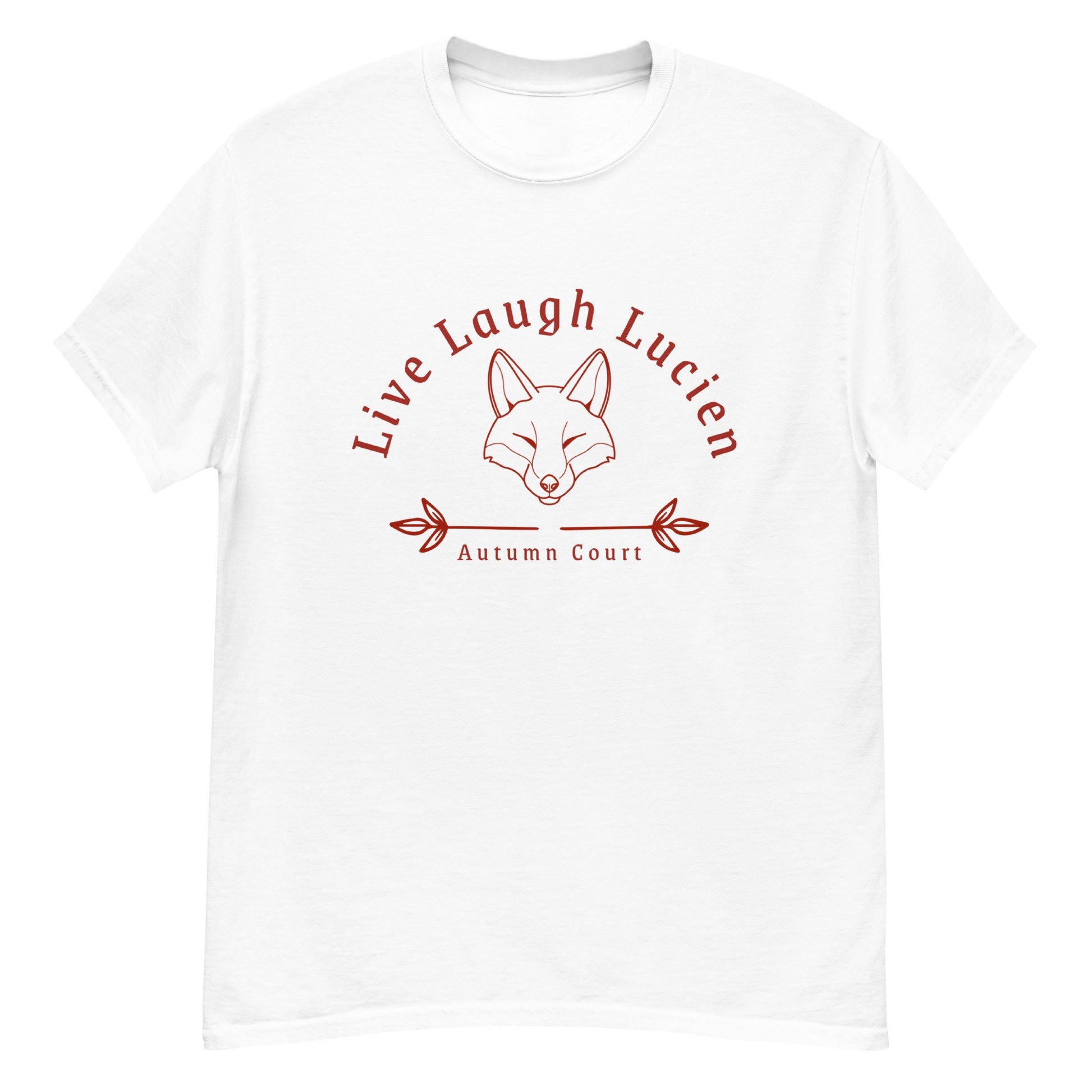 Live Laugh Lucien T Shirt | ACOTAR Merch | SJM Fan Gifts | Autumn Court Fox Boy Fan Club | Subtle Bookish Merch Booktok Bookstagram