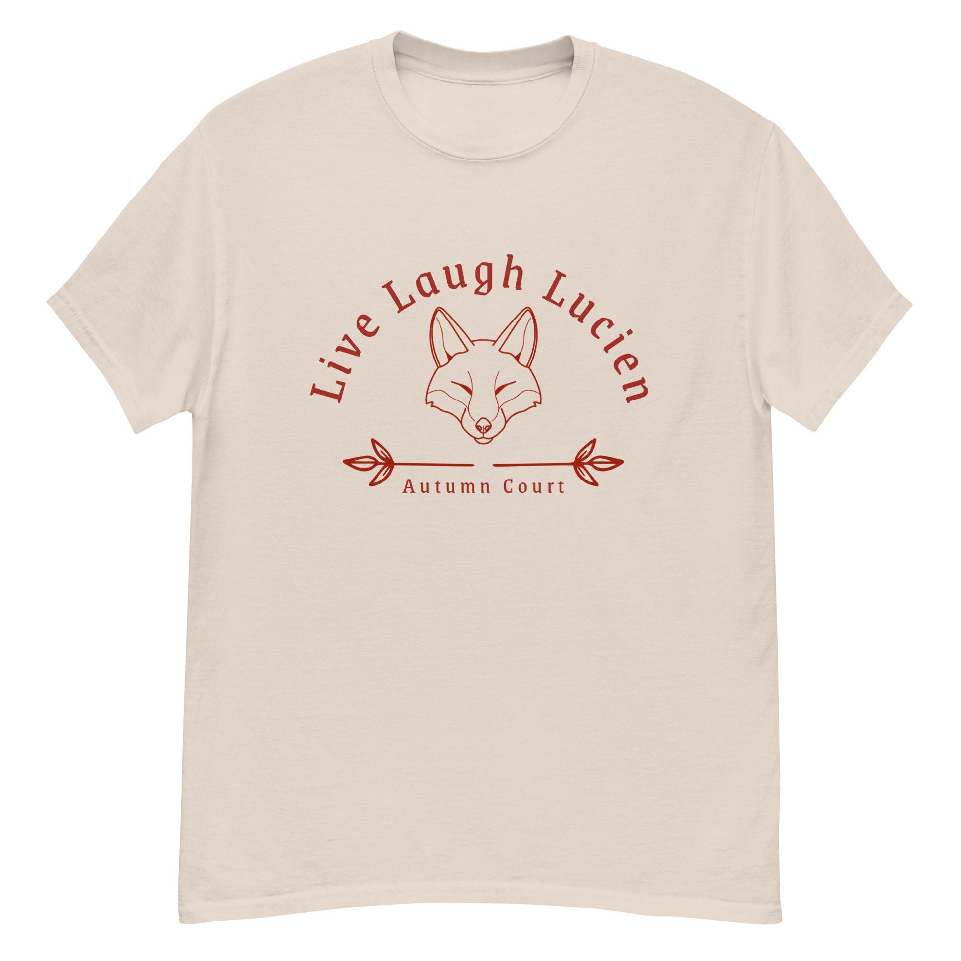 Live Laugh Lucien T Shirt | ACOTAR Merch | SJM Fan Gifts | Autumn Court Fox Boy Fan Club | Subtle Bookish Merch Booktok Bookstagram